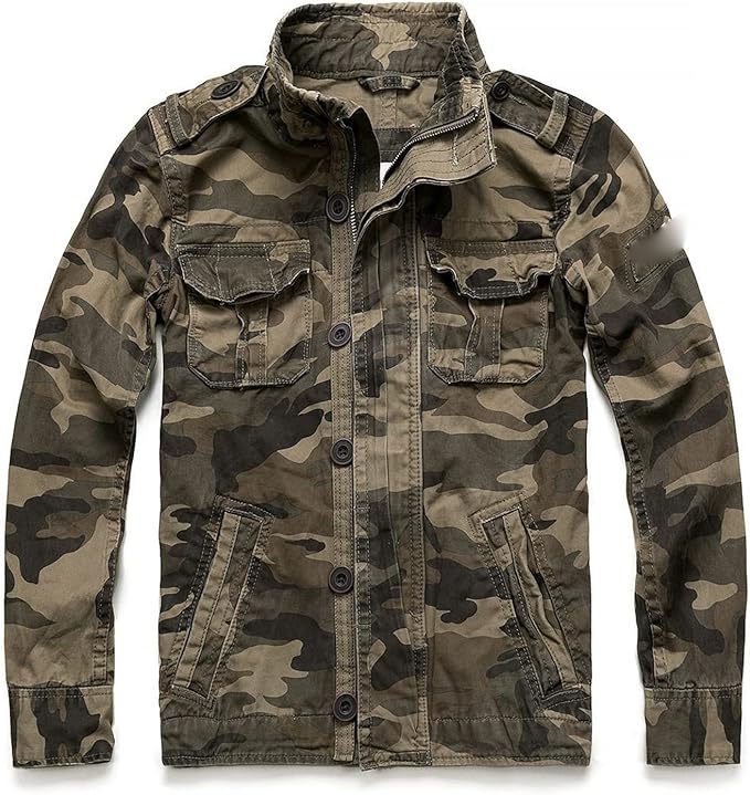 Denim Camuflage Jacket for Men